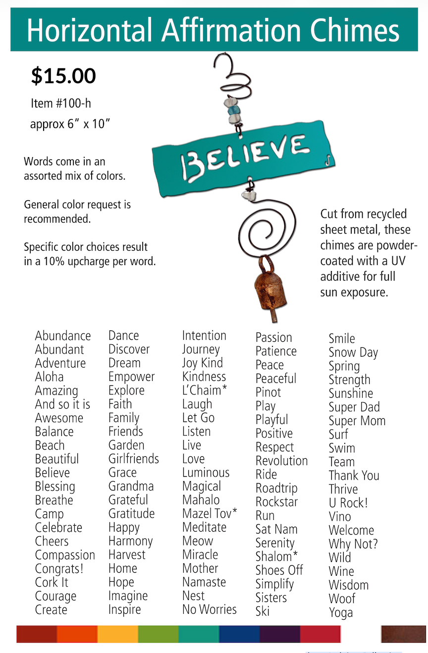 Horizontal Word Chimes